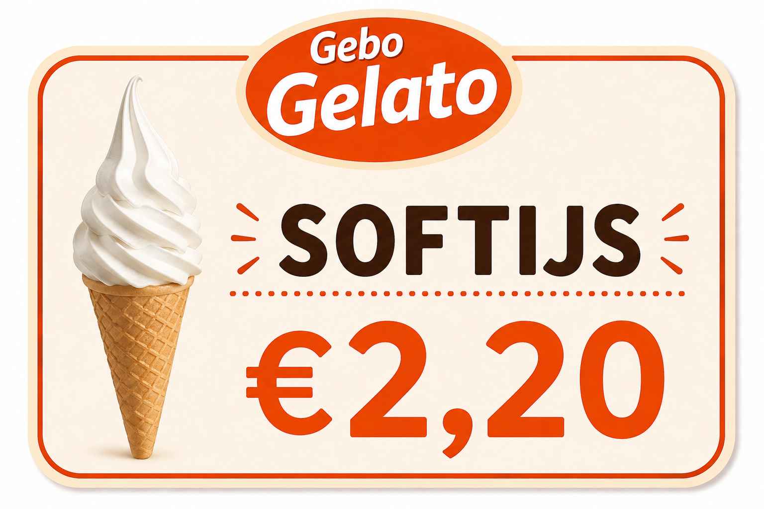 Heerlijk softijs bij Gebo Gelato in Zeewolde